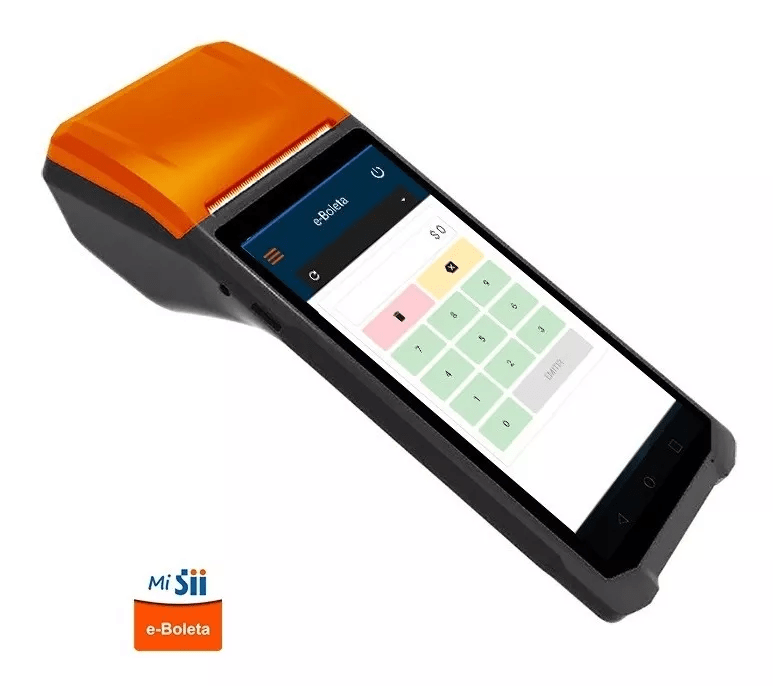 MINI POS Q5 ANDROID 8.1 1.3Gz,CPU Mali400,Ram2Gb,Rom16Gb,6''.3G 4G WIFI USB,CAMARA LARGE 58*50MM1