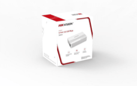 Hikvison SWITCH DE ESCRITORIO,5 PUERTOS,10-100Mbps,Con Transformador2