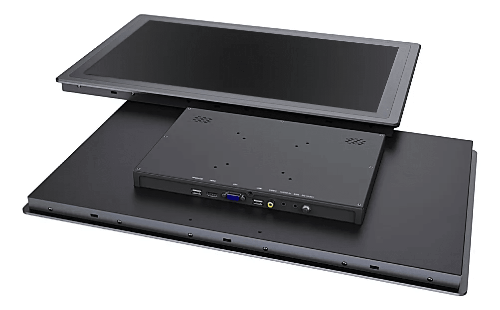 MONITOR TOUCH 15 Metalica VGA+USB,iai tech,Cable poder+Usb+Fuente+Mica+Bacee metal4