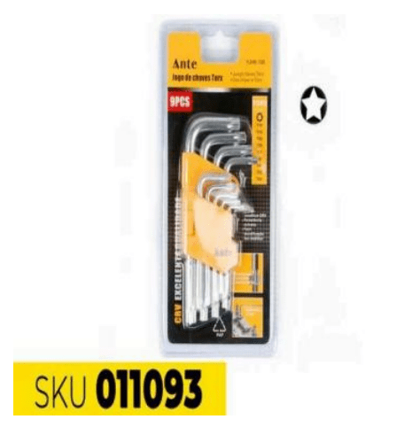 JUEGO LLAVES ALLEN TORX 9PCS YJHK-1951