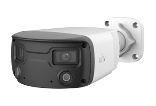 UNV Cámara IP Bala Omniview IPC2K28SE-ADF40KMC-WL-I0 8MP 4K doble lentes ColorHunter 30m Audio bidir2