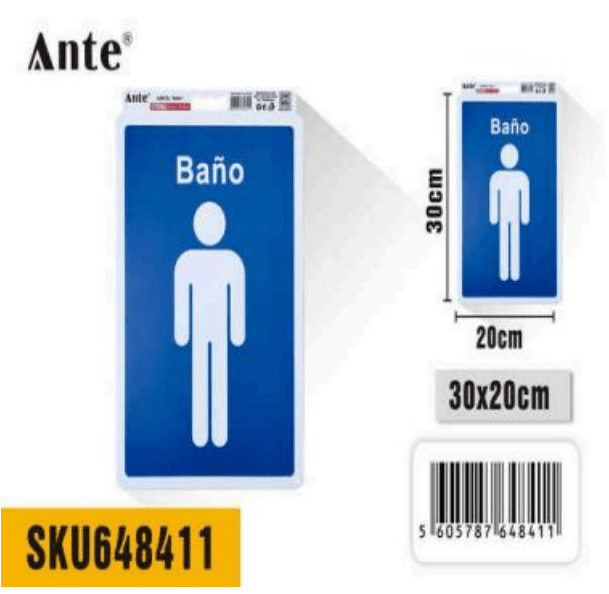 SENALETICA BANO 20x30cm1