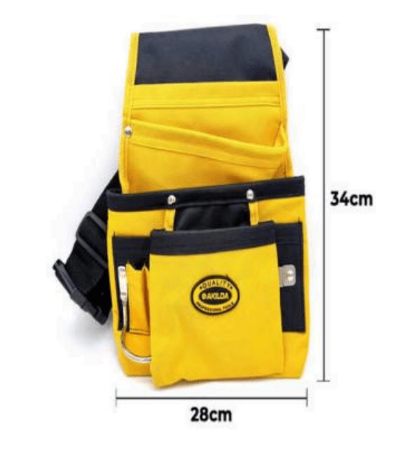 COLETO CARPINTERO SIMPLE CON PORTA MARTILLO 8 COMPARTIMIENTOS AKILDA GYS0561