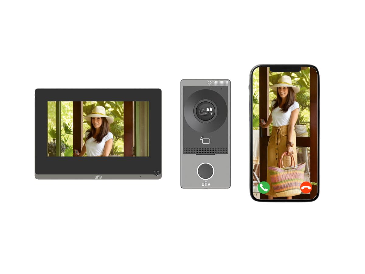 UNV VIDEO PORTERO KIT KIT-201S-372S WIFI1