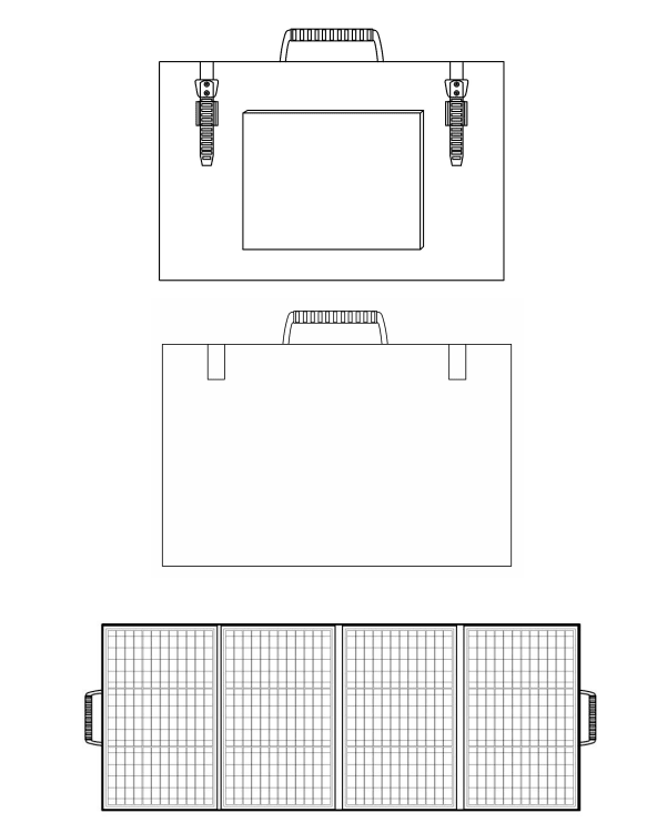 SOLAR PANEL PLEGABLE SRFM-100-36 100W 36V PARA POWER BANCO 1000W Y 2000W3