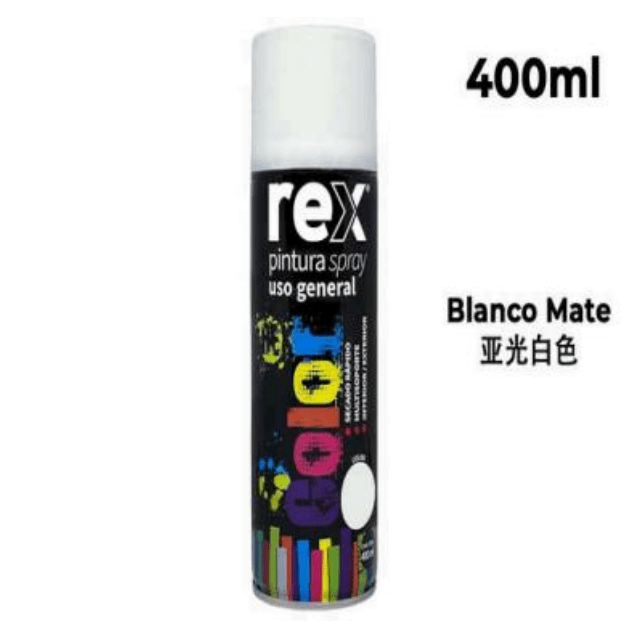 REX PINTURA SPRAY GENERAL BLANCO MATE 400ML1