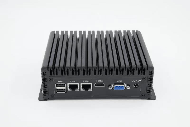 Mini PC industrial CPU i3 5005u Ram 4G+128G 12v WIFI 2xCOM 2xVGA 2xLAN 6xUSB carcasa aluminio2