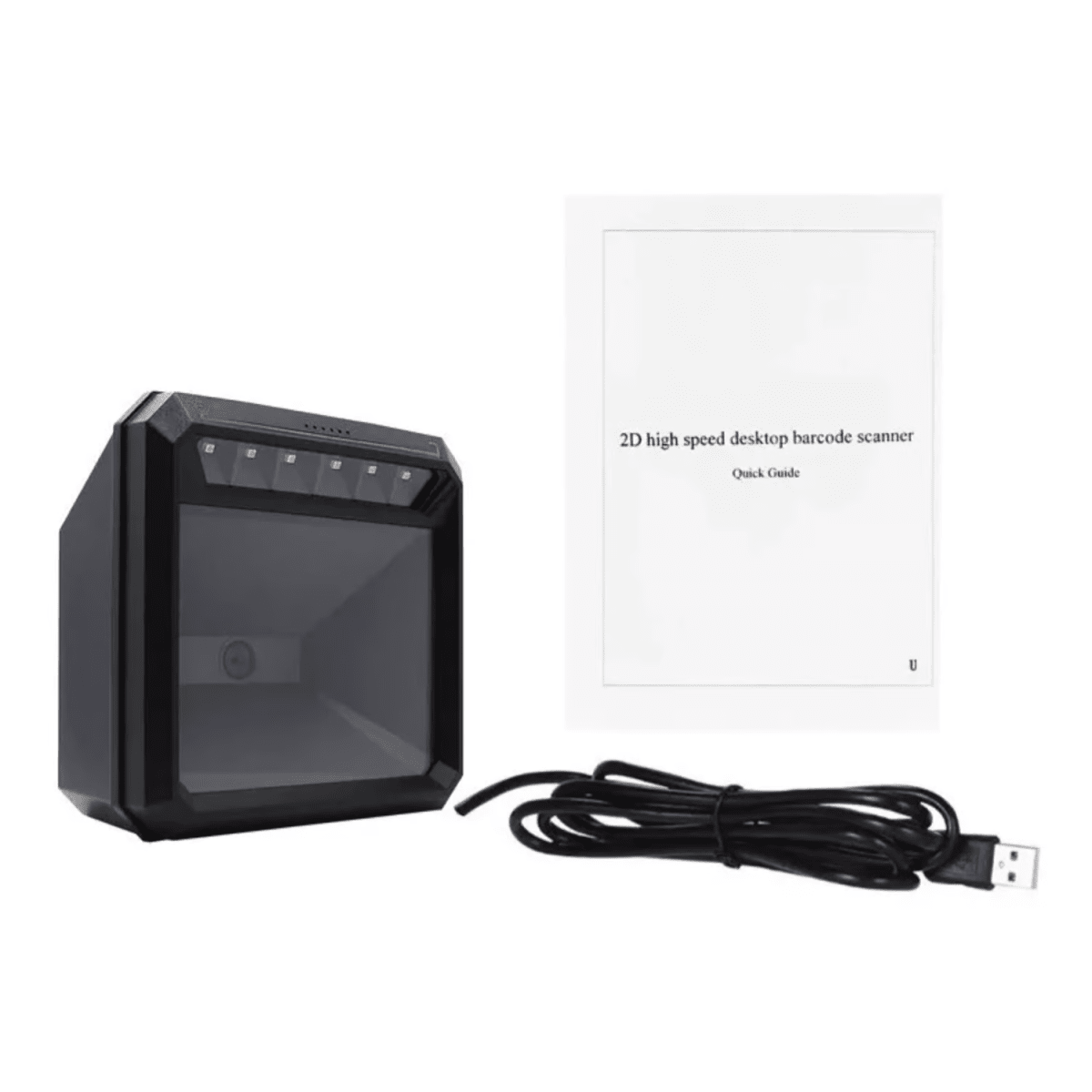 LECTOR MP7000 de codigo 1D 2D Con base,Cable USB,Nota:(QR necesita ser activado para usar)2