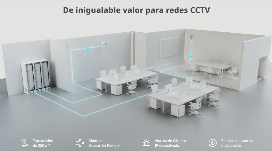 Ruijie RG-ES220GS-P,20GE POE Switch, 16 PoE-POE+,2 Gigabit RJ45-2 SFP,250W3