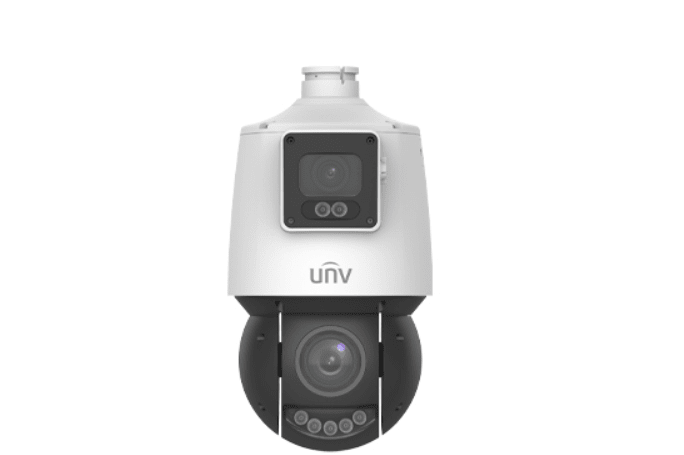 UNV Cámara IP PTZ Dual 4MP+4MP LightHunter 25X Seguimiento Automático Audio PoE+ Color 24hrs1