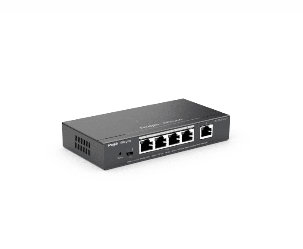 Ruijie RG-ES205GC-P 5-Port Gigabit POE Switch, 4 PoE-POE+ Ports, 1 GE ,54W PoE1