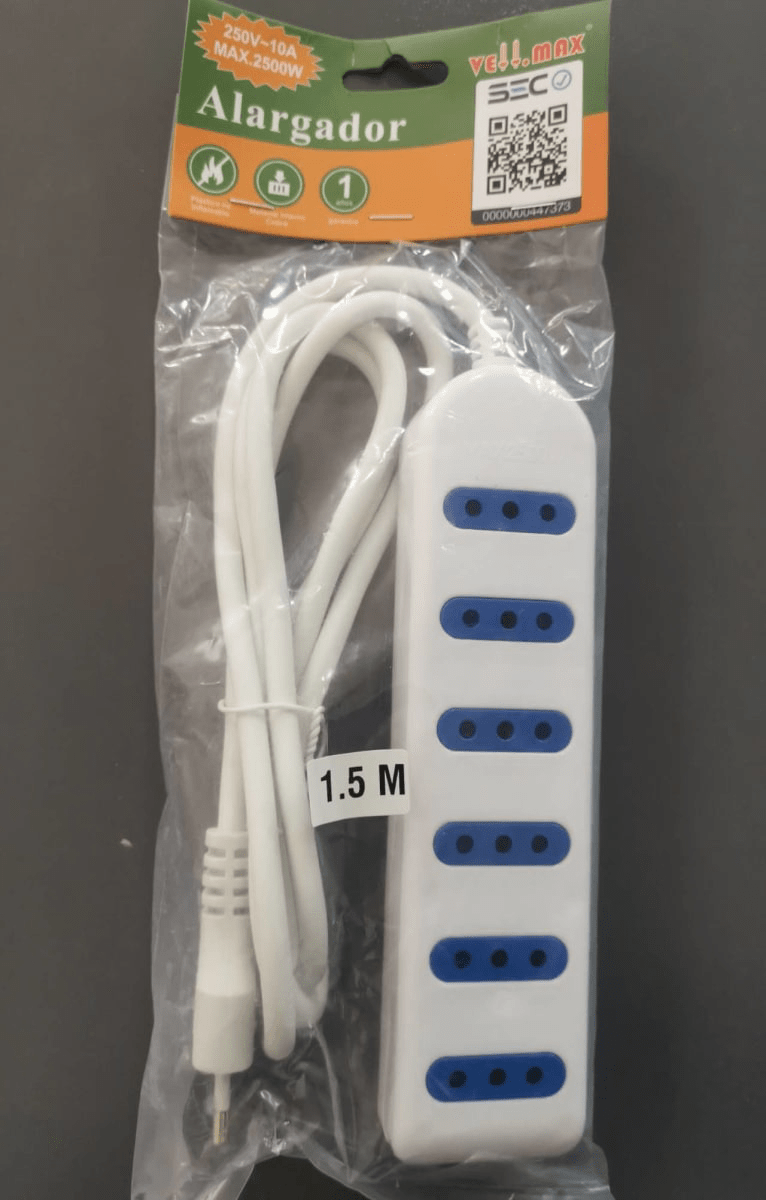 ALARGADOR BLANCO SEC 1.5MTS 6 TOMAS V-SOC-01361
