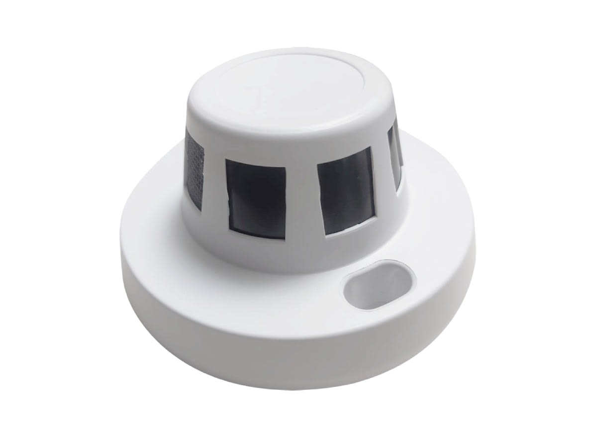 Cámara Oculta IP POE 5MP 3K 3.6mm Mic Integrado como Sensor humo3
