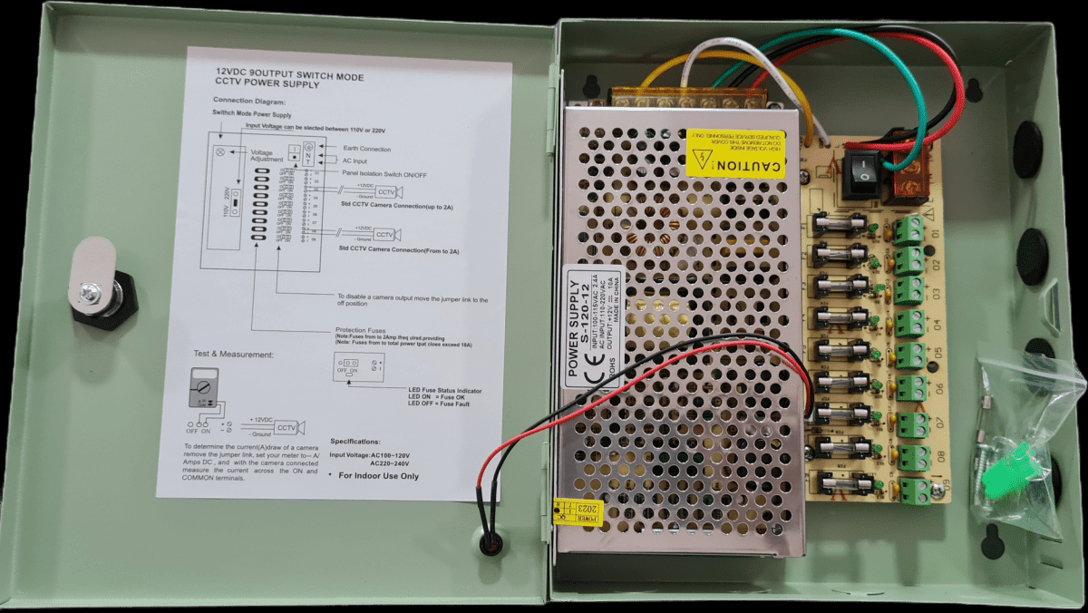 Fuente Poder Gabinete 12V -10A 9CH1