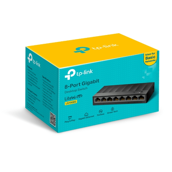 TP-LINK LS1008G Switch Escritorio de 8 Puertos 10/100/1000Mbps3