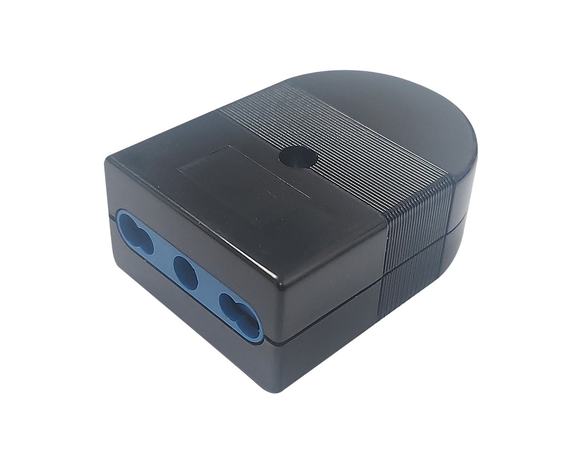 ENCHUFE HEMBRA VOLANTE 16A 2P+T NEGRO WI-EHV13 SEC1