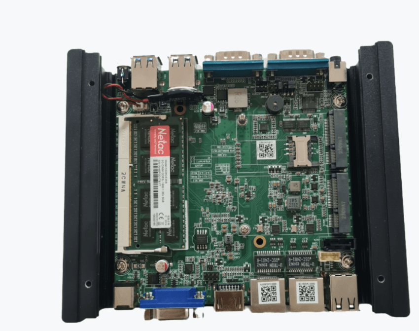 Mini PC industrial CPU i3 5005u Ram 4G+128G 12v WIFI 2xCOM 2xVGA 2xLAN 6xUSB carcasa aluminio3