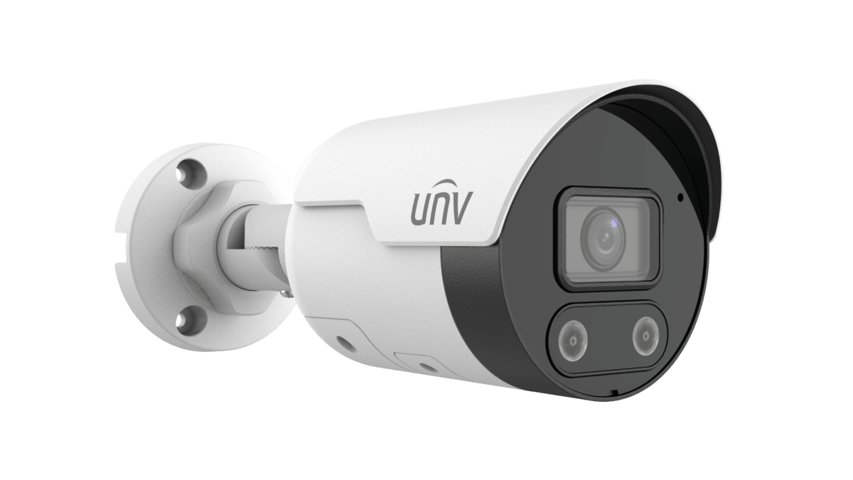 UNV Cámara IP Bala IPC2124LE-ADF28KMC-WL 4MP ColorHunter Dual light 30MT Micrófono Altavoz IP67 POE1