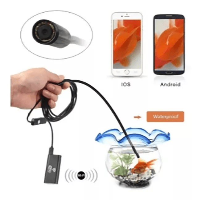 CAMARA ENDOSCOPICA IMPERMEABLE 5MT IP67 1080P WIFI APP recargable2