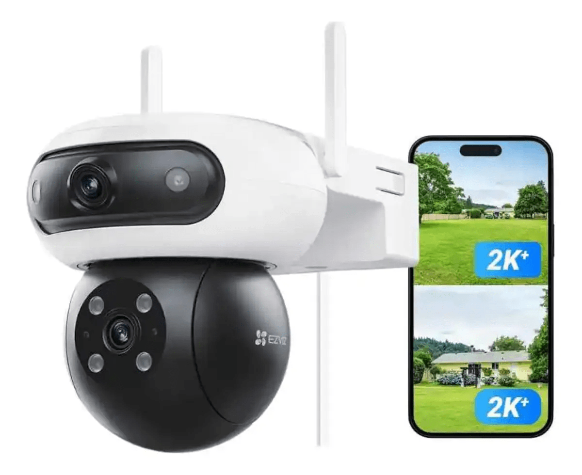EZVIZ PT WIFI DUAL LENTES CS-C90-R100-8H44WKFL 2K+ y 2K+ Dual Rotation Smart Tracking IA1