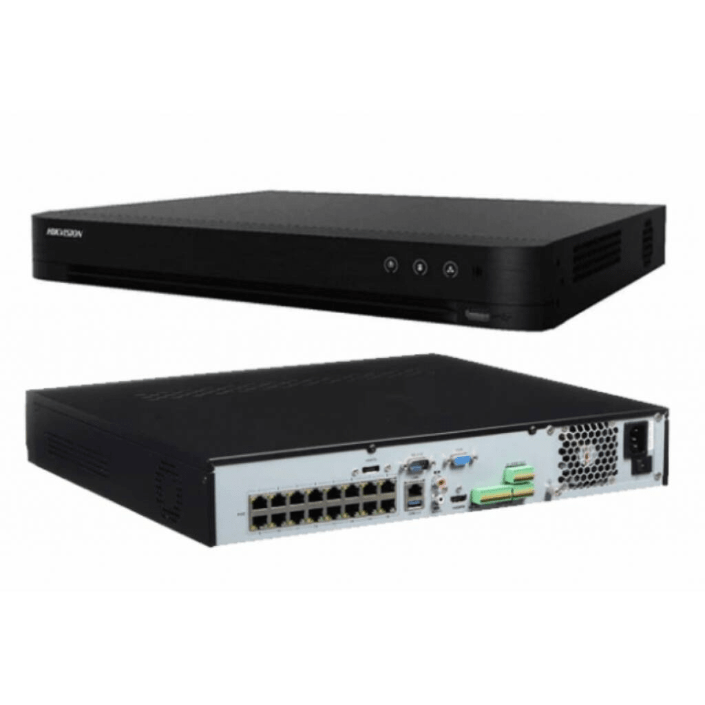 HIKVISION NVR ACUSENSE DS-7716NXI-K4/16P 16-ch 1.5U 16 PoE 4K NVR Reconocimiento facial1
