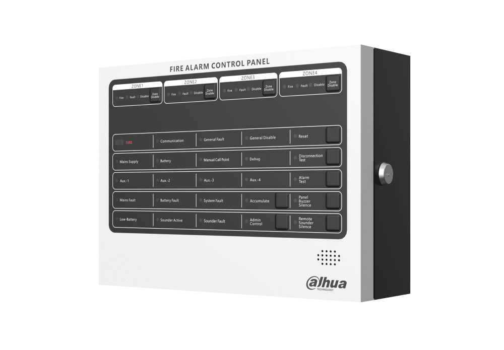 DHI-HY-C102-4. Panel Dahua de control de alarma contra incendios convencional1