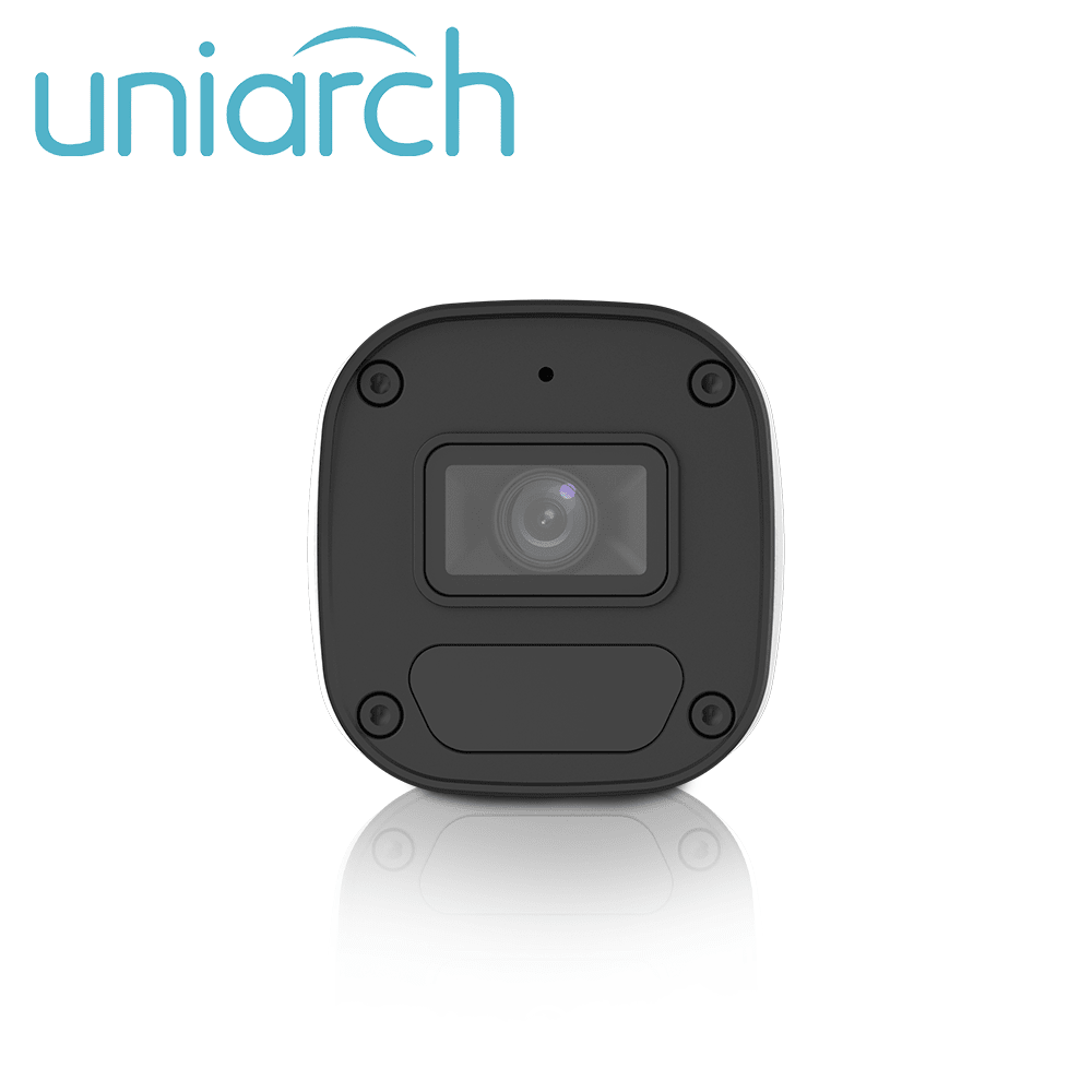 UNIARCH Cámara IP Bala IPC-B134-AF28-DL-ECO 2.8mm PoE 4MP  DUAL COLOR 30MT Audio IP67 H.265+ ONVIF2