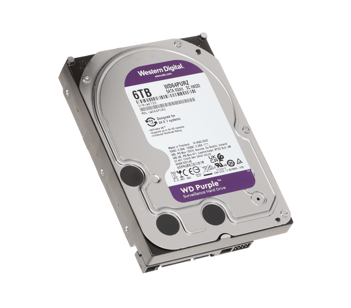 WD d-s Purple WD64PURZ 6TB 256mb Surve1