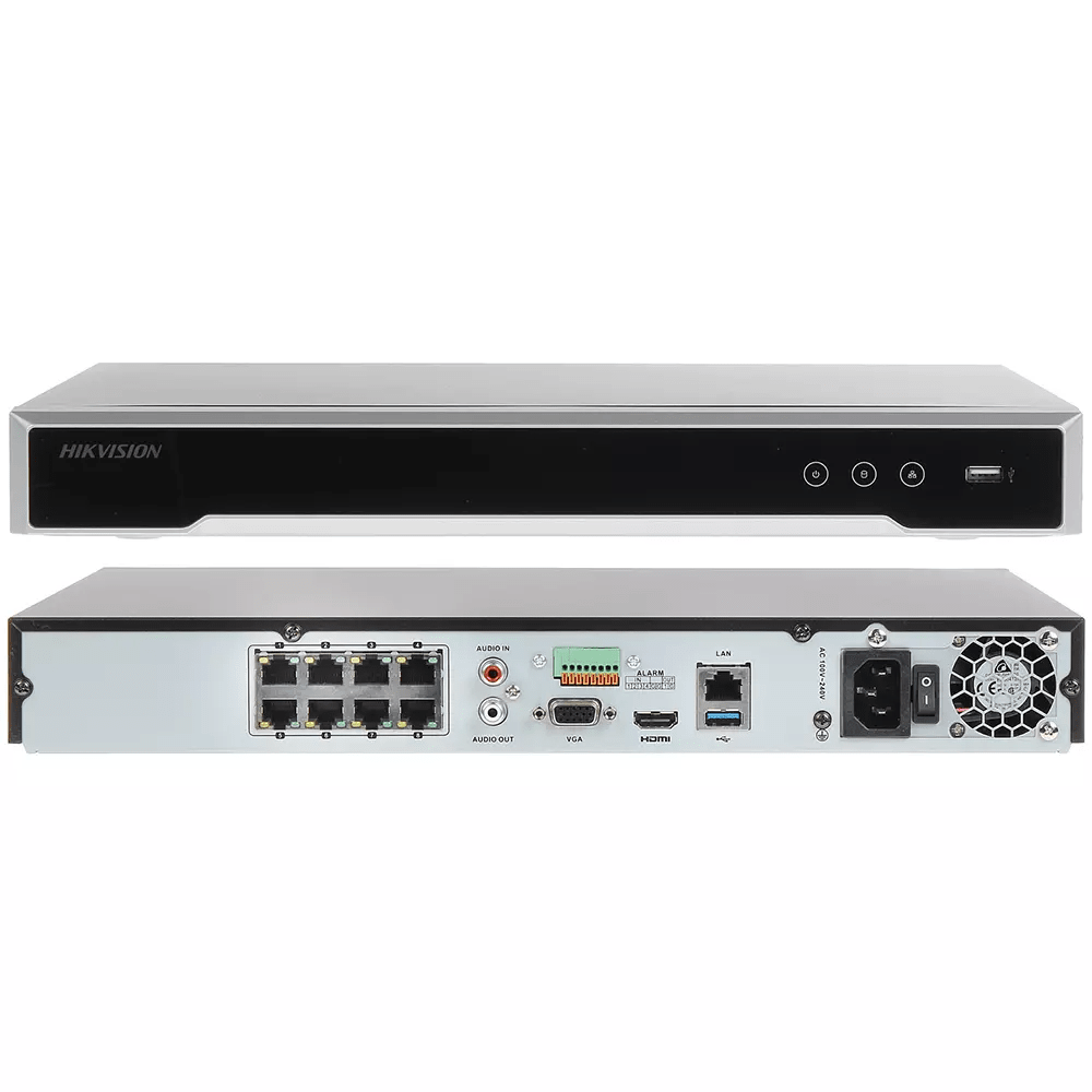 NVR 8 Canales 4K PoE DS-7608NI-Q2-8P(D) Hikvision2
