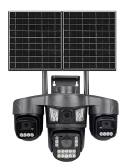 IAIT Ultra AOV 3xPT 4x3MP 4G Solar 18w 16000mAh Color e-SIM y SIM AI Alarm Bidirecciona 71X4Q-M6-WG1