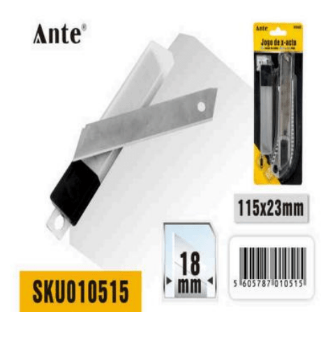 JUEGO DE REPUESTOS CUCHILLO CARTONERO5 HOJAS 18MM1