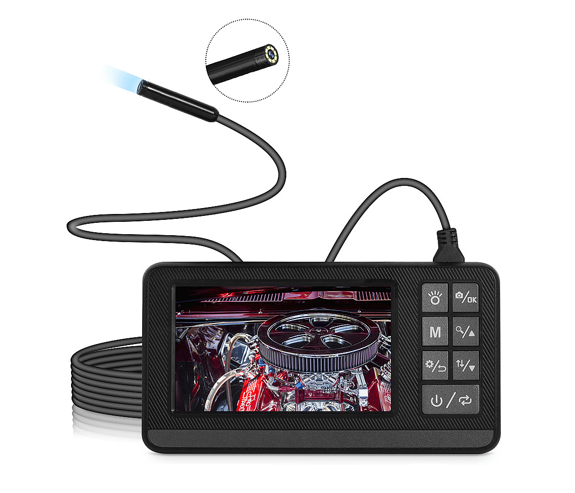 CAMARA ENDOSCOPICA IMPERMEABLE 5MT IP67 1080P MONITOR 4.3 recargable1