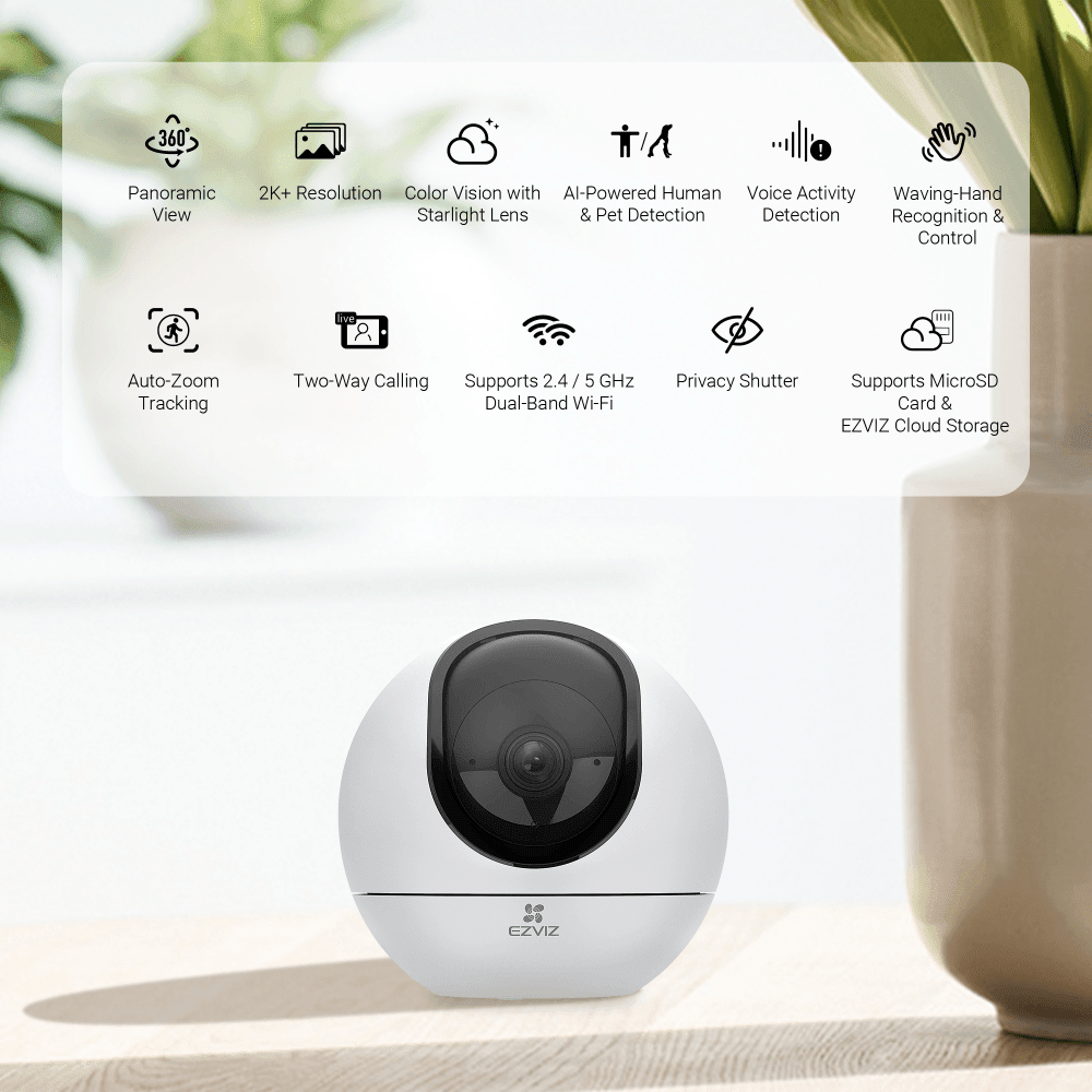 Camara WiFi 2.4GHz-5 Ghz C6 2K+ IA Seguimiento CS-C6-A0-8C4WF 4mm Ezviz3