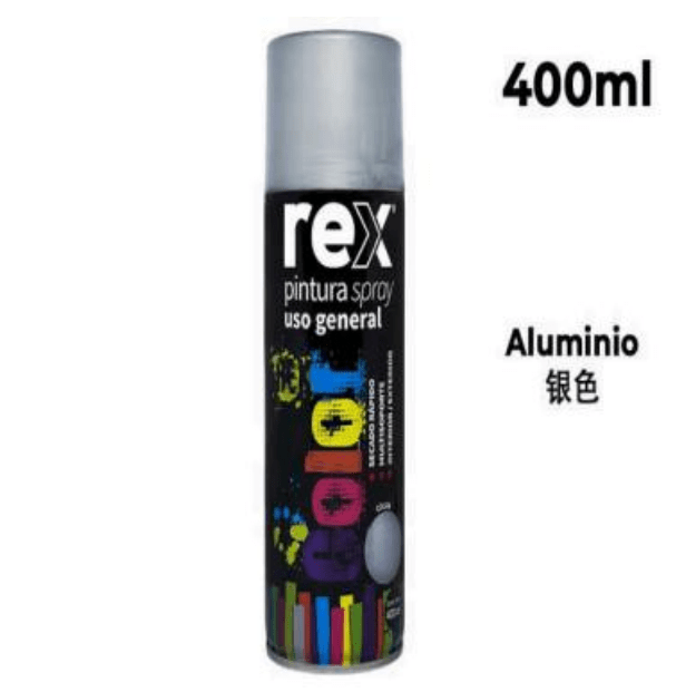 REX PINTURA SPRAY GENERAL ALUMINIO 400 ML1