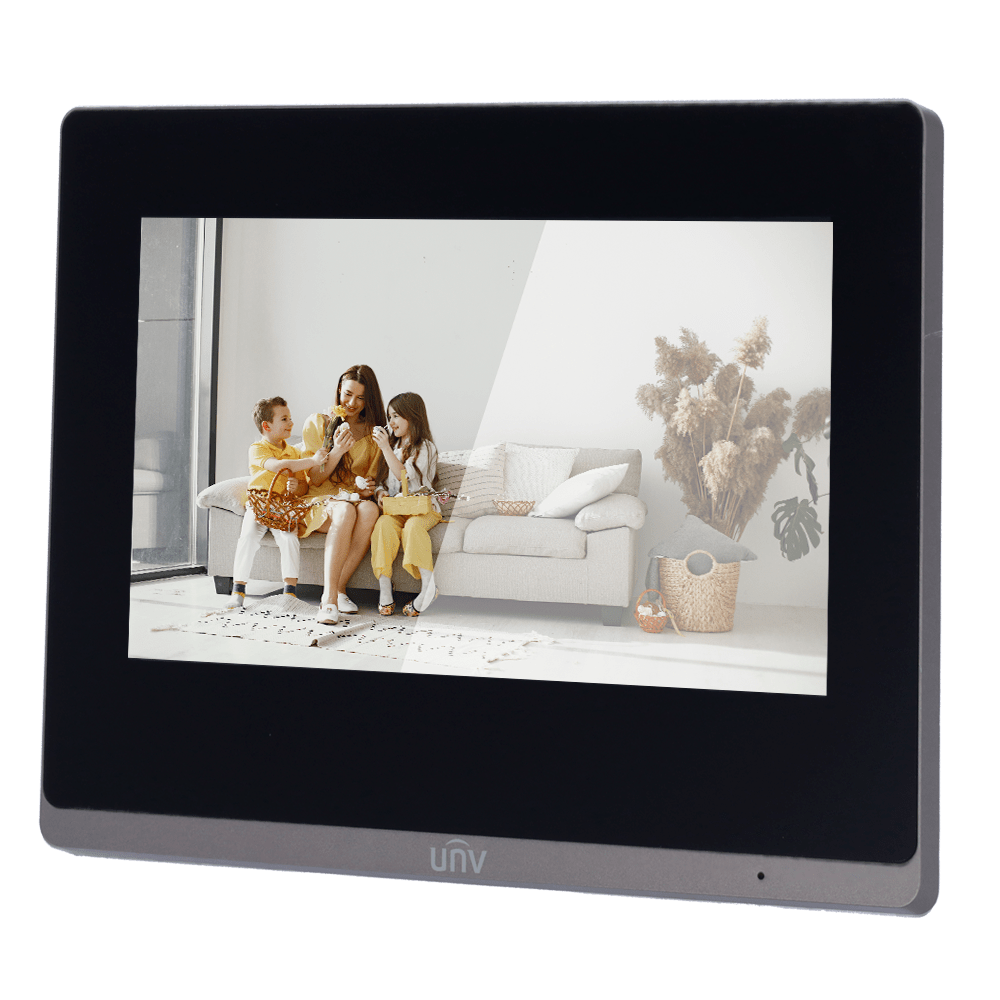 UNV VIDEO PORTERO OEI-372S-H-W Monitor interior  7 pulgadas Pantalla táctil Wifi Negra1