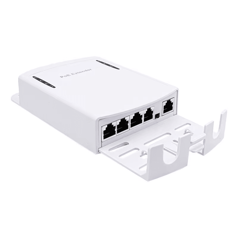 POE EXTENSOR 1 A 4 HX-FSPOE104-P 100MT 100Mbps IEEE802.3AF/AT in 30W out 25.5w1