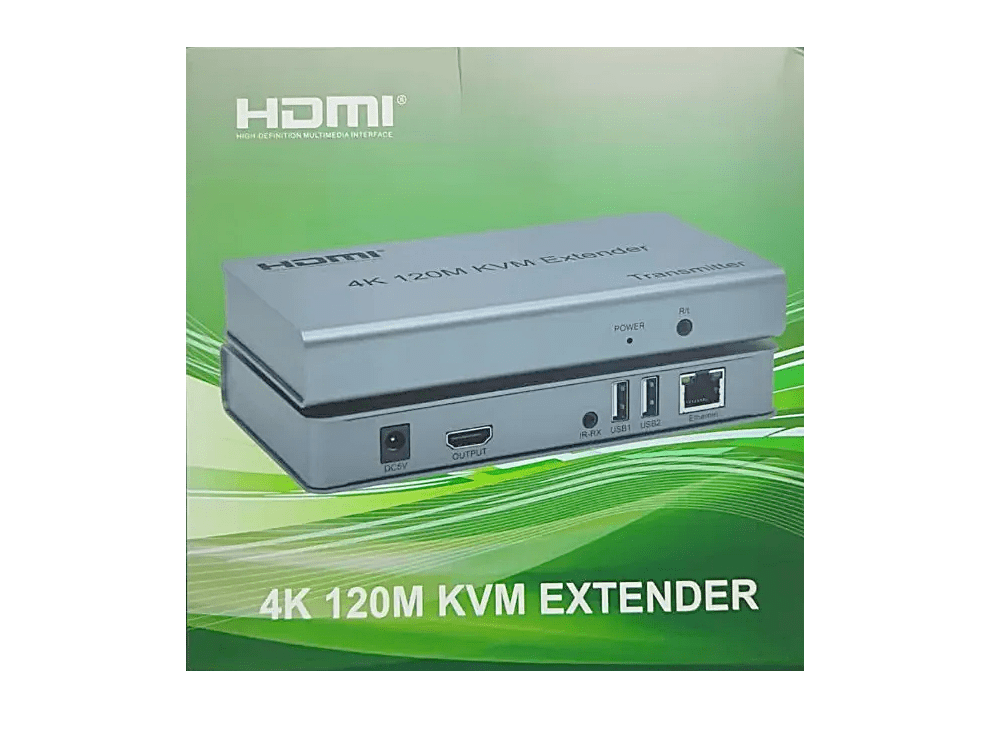 4K(8MP)EXTENSOR DE VIDEO A HDMI USB POR UTP RED 120MT,(60mt 4k-70~120mt 2mp)3