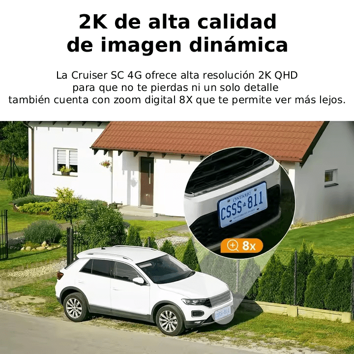 Imou PT Cruiser SC 4G LTE 2K 3MP 3.6mm Dual light bidireccional alarma 30m DC 12v IPC-K7FN-3HOTE-AM5