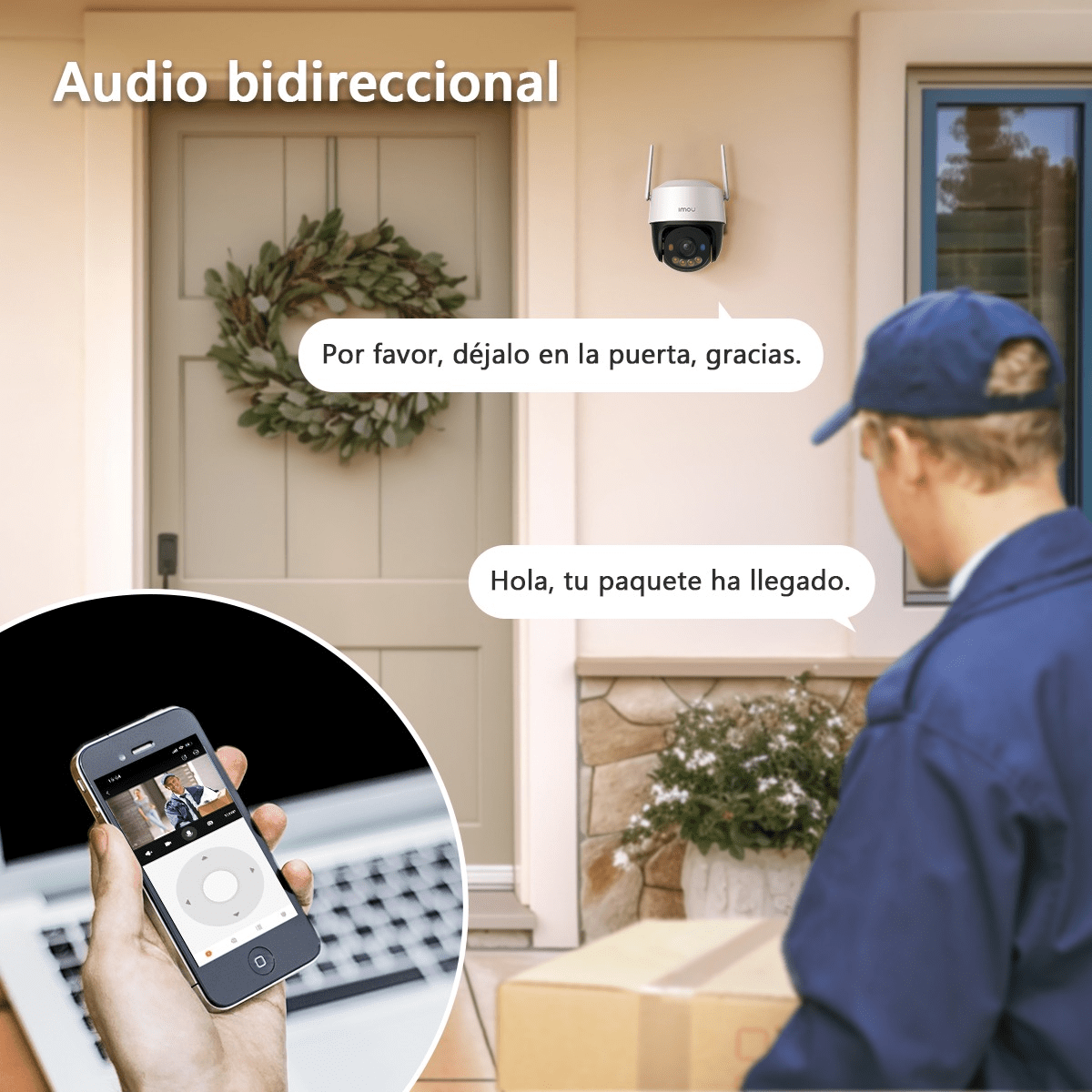 Imou PT Cruiser SC 4G LTE 2K 3MP 3.6mm Dual light bidireccional alarma 30m DC 12v IPC-K7FN-3HOTE-AM6