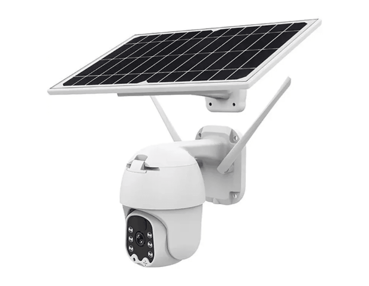 Camara Solar PT 2MP SOLAR+Bateria 40M IR PARLANTE MICROFONO PARLANTE,MAX 128GB-APP Celular:ICSee1
