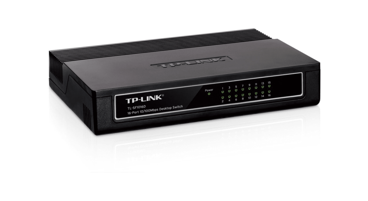 SWITCH 16 PUERTOS,RJ45 10-100Mbps, 802,3X 10 BASE -T ETHERNET.1