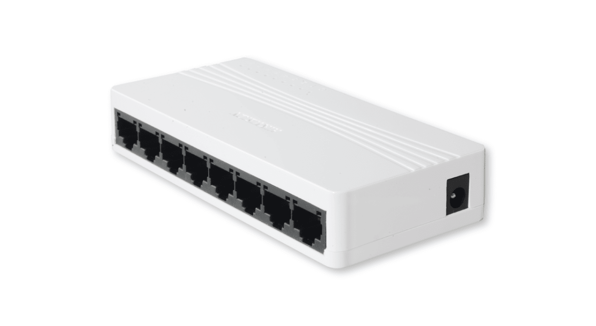 SWITCH HIKVISION 8 PUERTO 10~1000Mbps GIGABIT RJ45 PLASTIC MARCO DS-3E0508D-E1