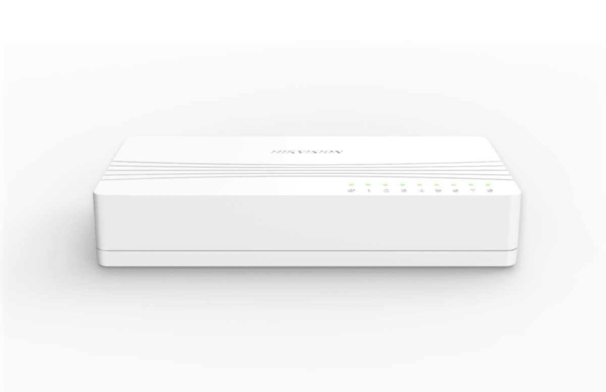 SWITCH HIKVISION 8 PUERTO 10~1000Mbps GIGABIT RJ45 PLASTIC MARCO DS-3E0508D-E2