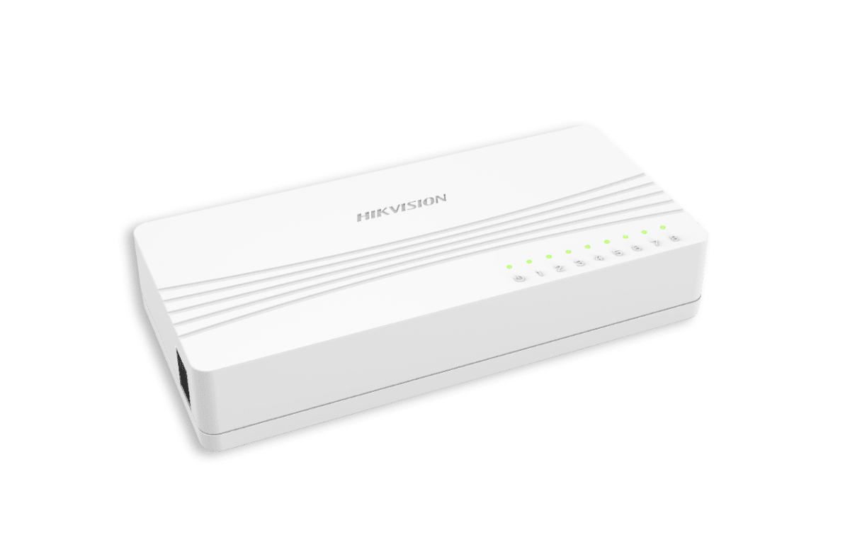SWITCH HIKVISION 8 PUERTO 10~1000Mbps GIGABIT RJ45 PLASTIC MARCO DS-3E0508D-E3