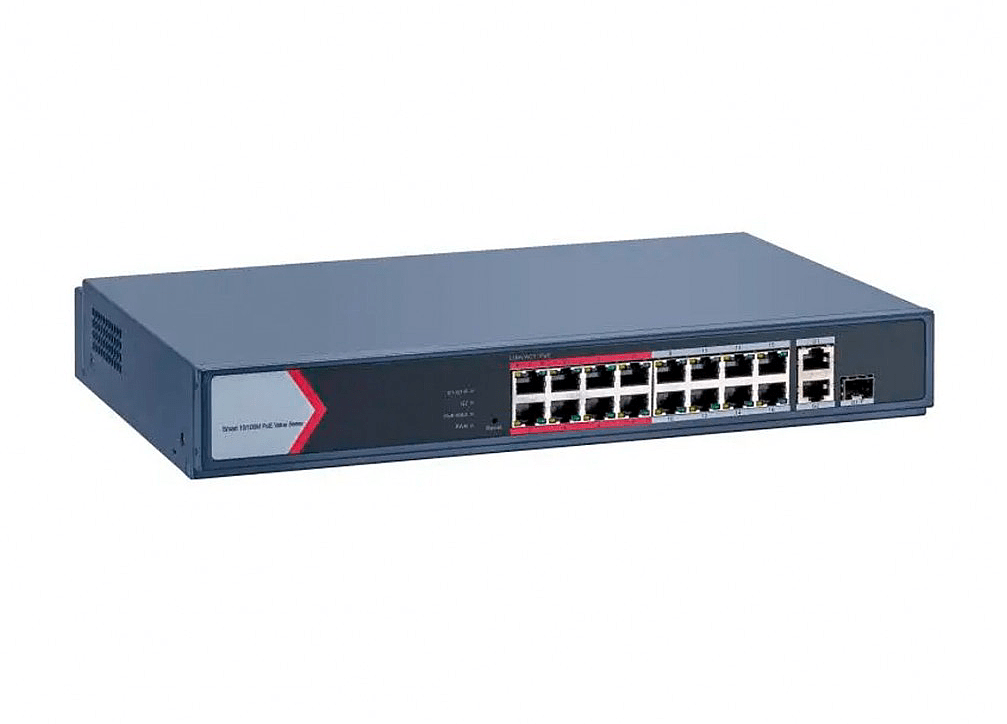 Switch 16GE PoE 1GE 1SFP Admin DS-3E1518P-EI-M Hikvision1