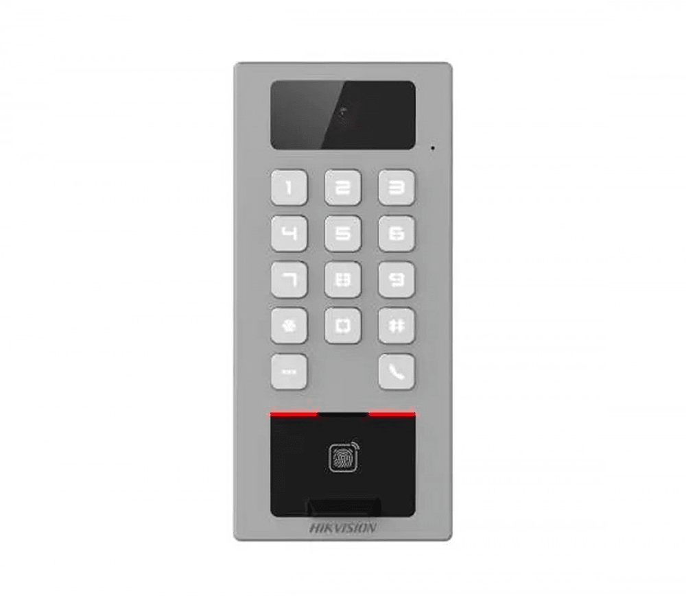 Terminal Biometrico Video Portero Exterior DS-K1T502DBFWX-C Hikvision HASTA 500 MONITORES1