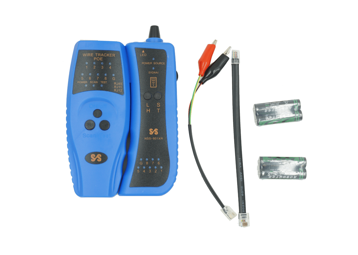 Rj45 Rj11 Cable Generador Red Amplificador Tester(TESTER*1,AUDIFONO*1,CABLE RED*1,PINZAS*1,PILAS*2)1