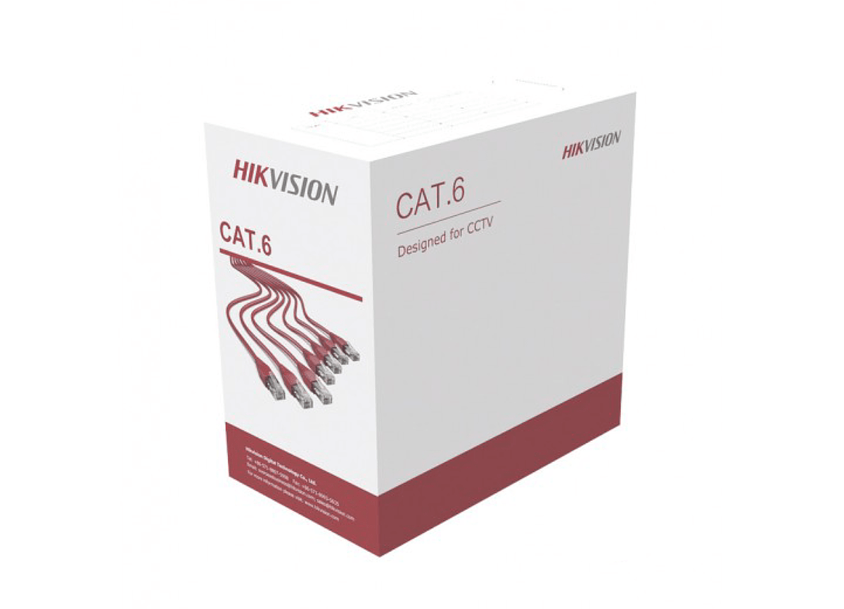 Cable UTP Cat6 CCA Unifilar 305m interior DS-1LN6U-W-CCA Hikvision1