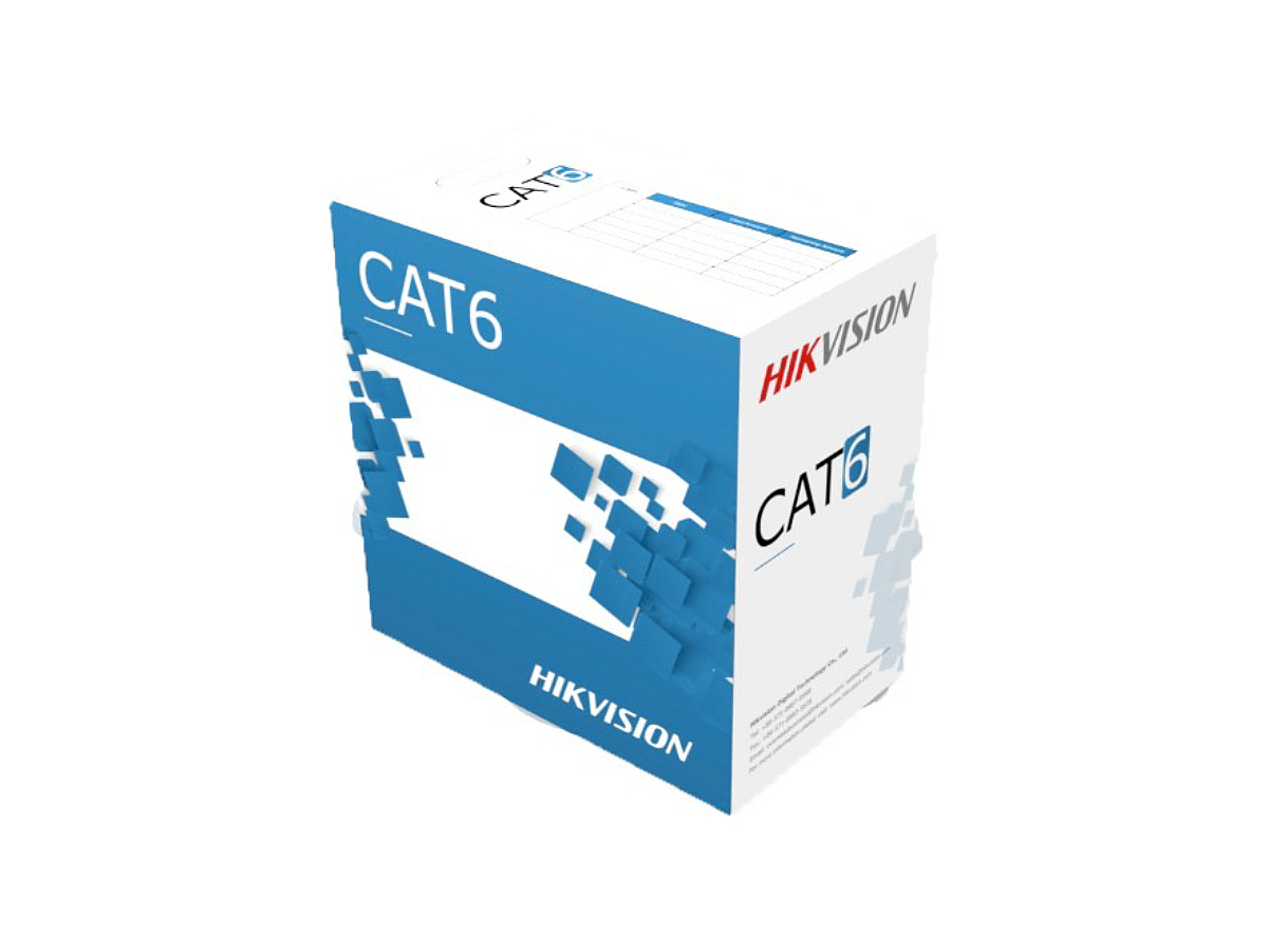 Cable UTP Cat6 100% Cobre Unifilar 305m interior DS-1LN6-UE-W Hikvision1
