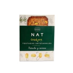 GALLETAS NAT CRACKERS PISTACHO Y ROMERO 80 G
